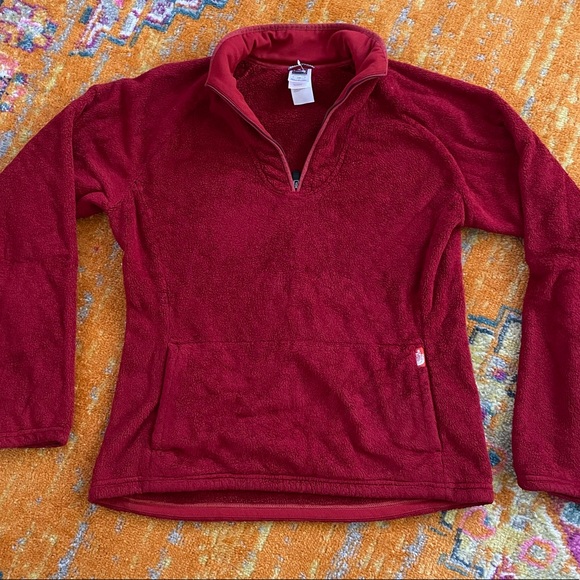 The North Face Red Women's Fleece Pullover - Picture 1 of 7